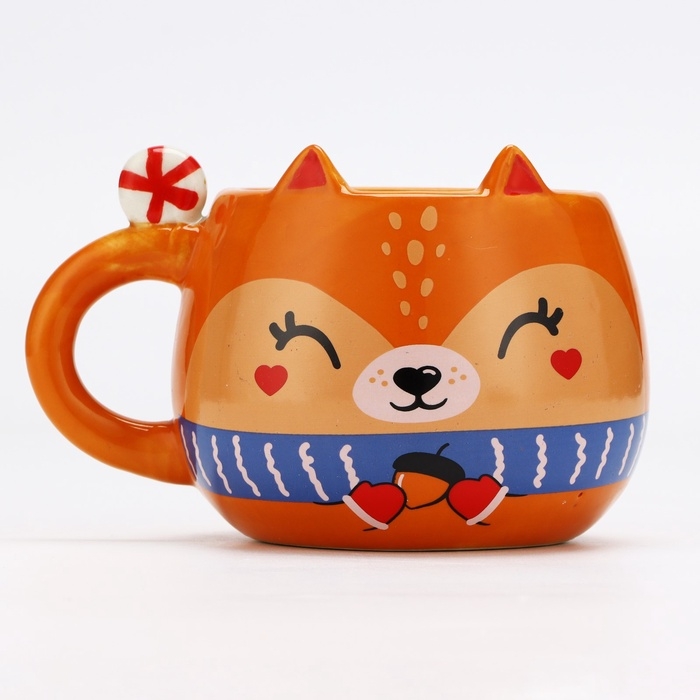 Новый год. Кружка керамическая&laquo;Белочка&raquo;, 400 мл