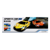 Машина радиоуправляемая &laquo;Спорткар&raquo;, свет, эффект дыма, работает от аккумулятора, цвет красный