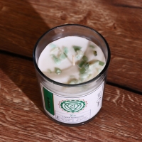 Свеча соевая "7 чакр" с кристаллами, 200 гр, Анахата Свеча соевая "7 чакр" с кристаллами, 200 гр, Анахата