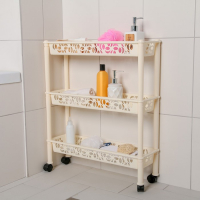 Этажерка напольная 3-х секционная BranQ Prima, на колёсиках, цвет МИКС Этажерка напольная 3-х секционная BranQ Prima, на колёсиках, цвет МИКС