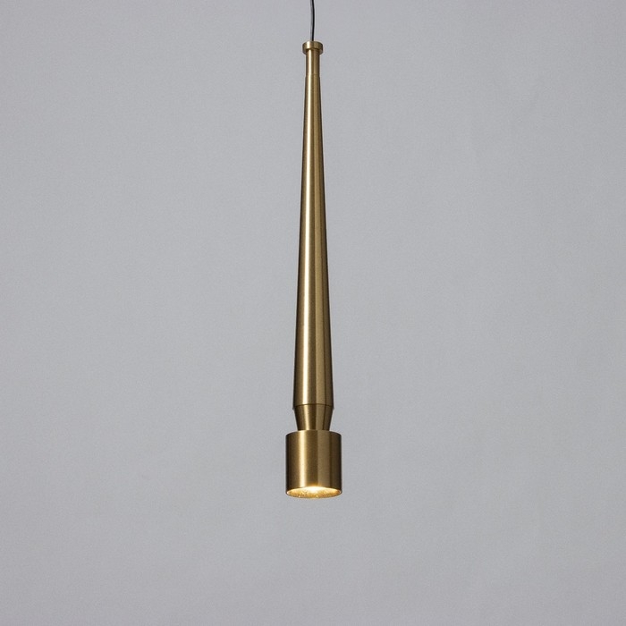 Светильник подвесной "Кельна" LED 5Вт 4000К золото 4х4х33,5-133,5см