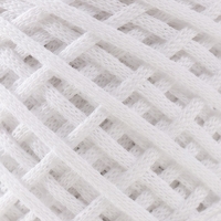 Хлопковый шнур 3 мм 220м/240&plusmn;5 гр Градиент (белый/графит)