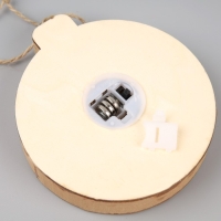 Ёлочная игрушка &laquo;Новогодняя ночь&raquo;, от батареек, свечение тёплое белое