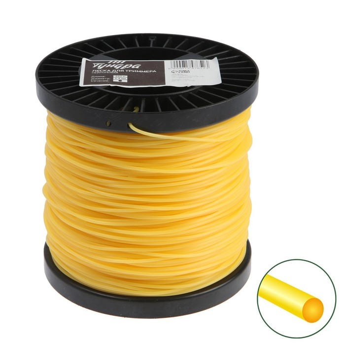 Леска для триммера ТУНДРА, сечение круг, d=2.4 мм, 240 м, нейлон Леска для триммера ТУНДРА, сечение круг, d=2.4 мм, 240 м, нейлон