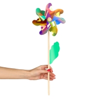 Ветерок &laquo;Цветочек&raquo; на деревянной палочке
