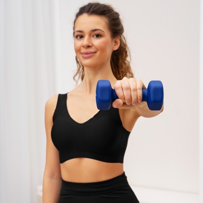 Гантель неопреновая ONLITOP, 2,5 кг, цвета МИКС