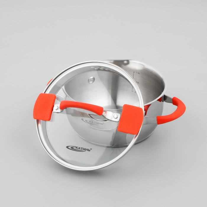 Кастрюля &laquo;Аврора&raquo;, 2.2 л, d=18 см, капсульное дно, индукция