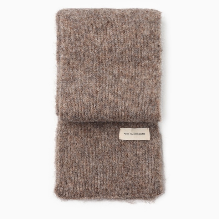 Шарф женский MIST, кофейный 16*160&plusmn;5 см