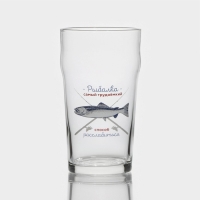 Стакан стеклянный для пива &laquo;На рыбалке&raquo;, 570 мл, рисунок МИКС