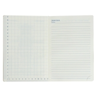 Ежедневник недатированный А5, 140 листов в клетку, с калькулятором, с хлястиком, обложка кожзам, МИКС