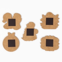 Магнит новогодний деревянный «Новый год: Сказочного года», МИКС из 5 шт Магнит новогодний деревянный «Новый год: Сказочного года», МИКС из 5 шт