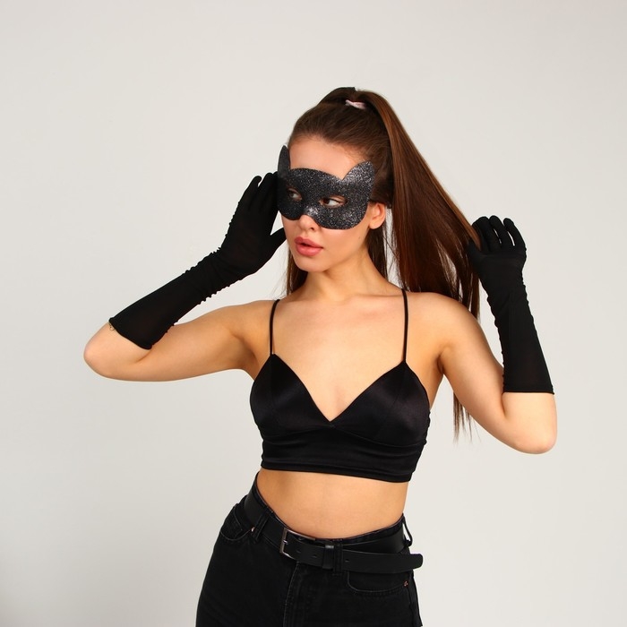 Карнавальный набор &laquo;Элегантная кошка&raquo;, маска, перчатки