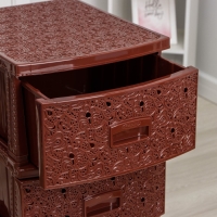 Комод 4-х секционный &laquo;Декор. Ажур&raquo;, цвет коричневый