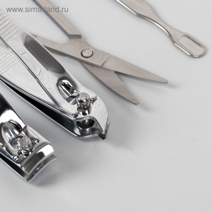 Набор маникюрный &laquo;Фрукты&raquo;, 6 предметов, в футляре, рисунок МИКС