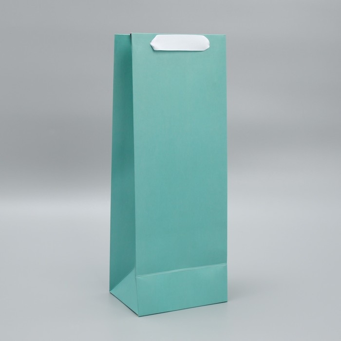 Пакет подарочный под бутылку, упаковка, &laquo;Тиффани&raquo;, 13 x 35 x 10 см