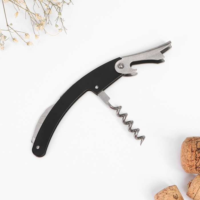 Подарочный набор сомелье &laquo;Самой цветущей&raquo;: штопор, пробка, каплеуловитель для вина