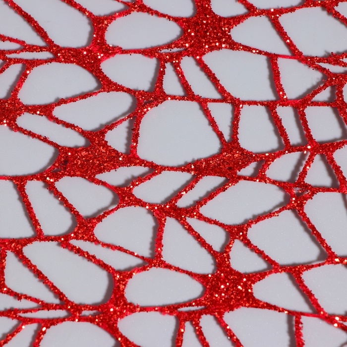 Упаковка для цветов Упаковка для цветов "Паутинка с глиттером" красная, 48 см х 4,5 м