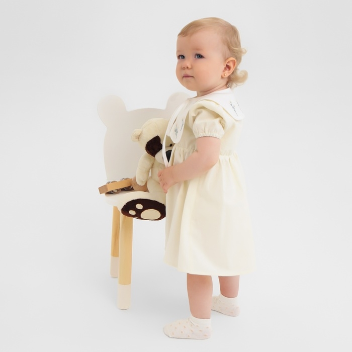 Платье для девочки MINAKU, цвет айвори, рост 68-74