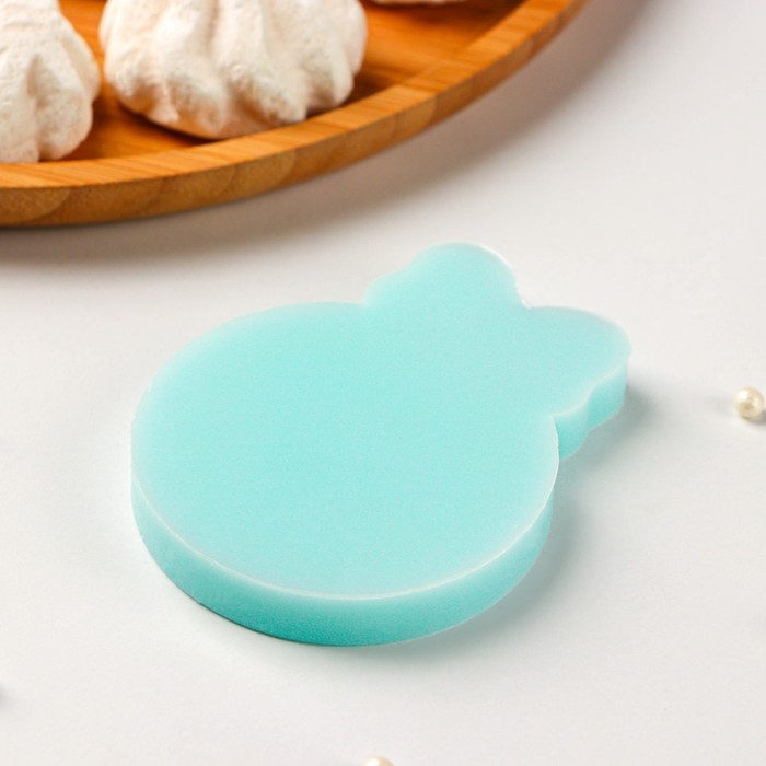 Силиконовый молд &laquo;Ёлочный шар&raquo;, 8&times;6&times;0,8 см, цвет бирюзовый