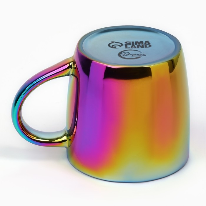 Кружка керамическая &laquo;Мир в твоих руках&raquo;, 300 мл, цвет фиолетовый