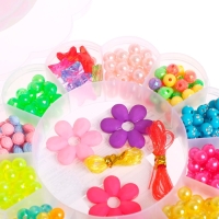 Набор для бисероплетения «Цветочек», в пластиковом контейнере, МИКС Набор для бисероплетения «Цветочек», в пластиковом контейнере, МИКС