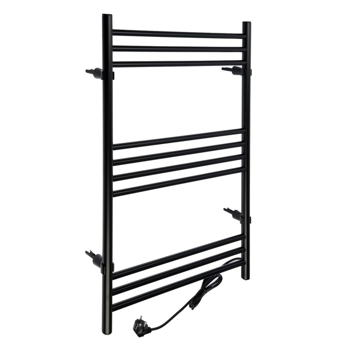 Полотенцесушитель электрический ZEIN PE-08 Полотенцесушитель электрический ZEIN PE-08 "Богема", 500х800 мм,10 перекладин, черный