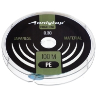 Шнур ONLYTOP universal X4, диаметр 0.30 мм, тест 22 кг, 100 м, тёмно-зелёный