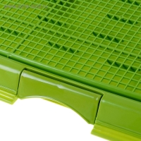 Туалет многофункциональный (под пеленку, со съемной сеткой), 49х36,5х4 см, зеленый Туалет многофункциональный (под пеленку, со съемной сеткой), 49х36,5х4 см, зеленый