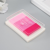 Штемпельная подушка 4 цвета "Розовая палитра" 7,8х5,5х1,8 см Штемпельная подушка 4 цвета "Розовая палитра" 7,8х5,5х1,8 см