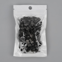 Нижний ограничитель для молнии, металлический, №5, 500 &plusmn; 20 шт, цвет чёрный никель