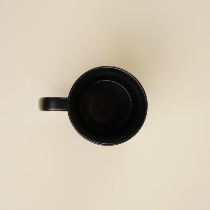 Набор кружек фарфоровых SL Home «Дарк», 400 мл, цвет чёрный Набор кружек фарфоровых SL Home «Дарк», 400 мл, цвет чёрный