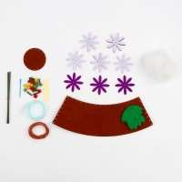 Набор для творчества. Букет из фетра в горшочке «Фиолетовые цветочки» Набор для творчества. Букет из фетра в горшочке «Фиолетовые цветочки»