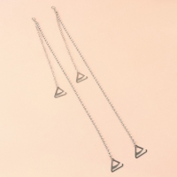 Бретели декоративные со стразами, фурнитура металл, 3 мм, 45 см, пара, цвет серебряный Бретели декоративные со стразами, фурнитура металл, 3 мм, 45 см, пара, цвет серебряный