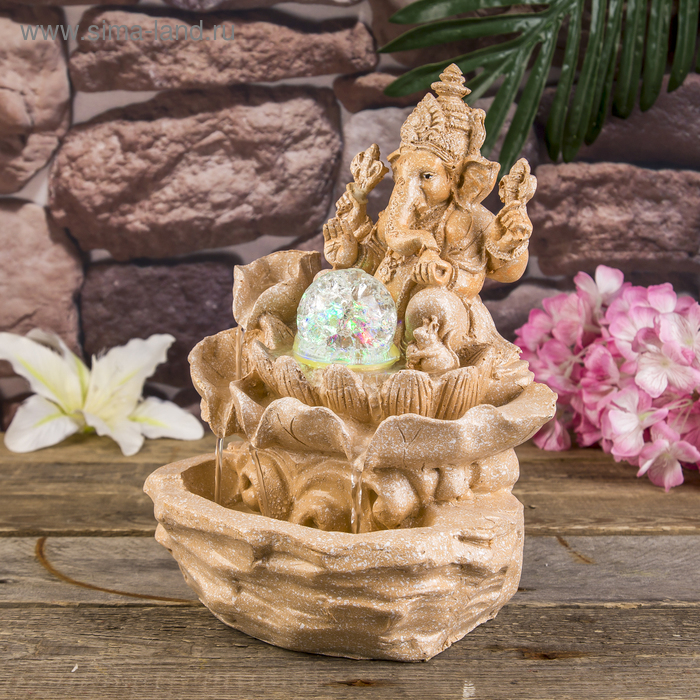 Фонтан Фонтан "Ганеша мрамор" 27,5х21х17,5 см