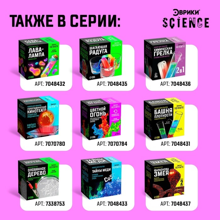 Набор для опытов «Письмо огнём» Набор для опытов «Письмо огнём»