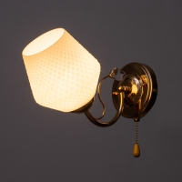 Бра "Ариель" 1х40Вт E27 белый-золото 18х15х18 см. Бра "Ариель" 1х40Вт E27 белый-золото 18х15х18 см.