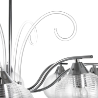 Люстра "Харми" 8xE27 40Вт серебро 62х62х41 см BayerLux Люстра "Харми" 8xE27 40Вт серебро 62х62х41 см BayerLux