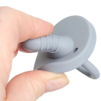 Прорезыватель - пустышка силиконовый, цвет синий/серый, Mum&Baby Прорезыватель - пустышка силиконовый, цвет синий/серый, Mum&Baby