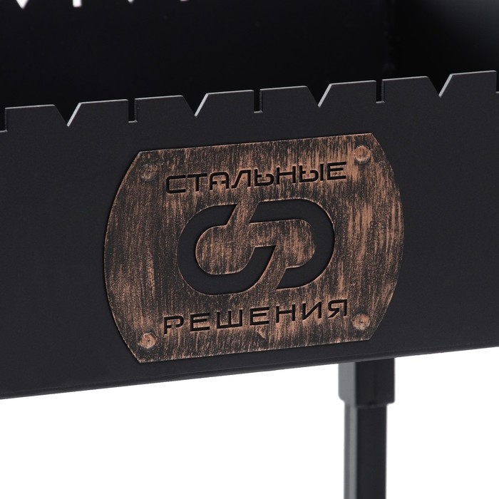 Мангал Мангал "Астрахань" толщина стали 3 мм, жаровня 13 см, 35 х 50 х 80 см