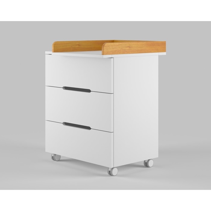 Комод пеленальный детский ИНКАНТО Anniken ЕCCO 800/3, 83х45х97 см., 3 ящика, цвет белый/бук
