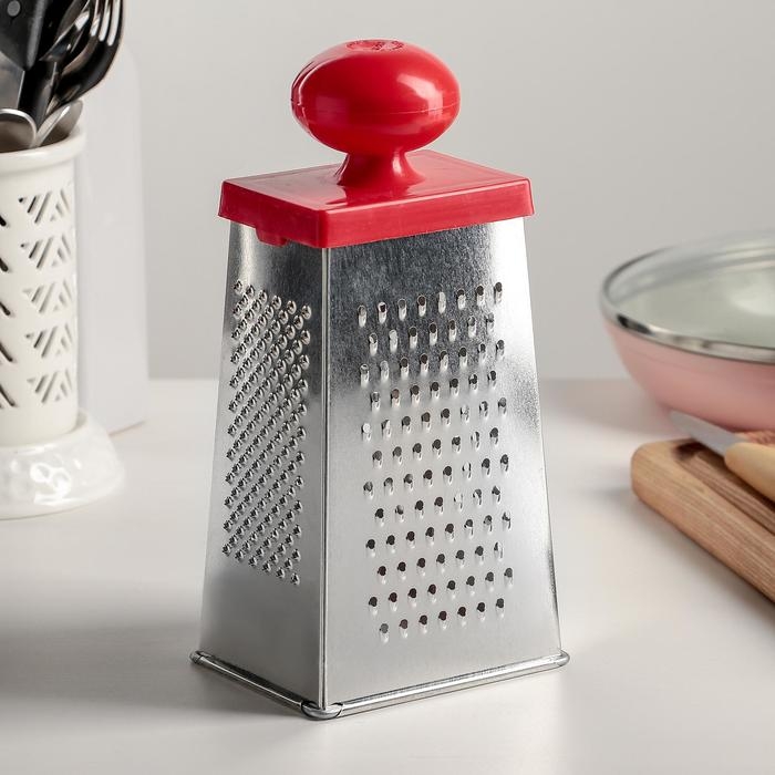 Тёрка «Комфорт», 4 грани, с круглой ручкой, 11×8,5×23 см, цвет МИКС Тёрка «Комфорт», 4 грани, с круглой ручкой, 11×8,5×23 см, цвет МИКС