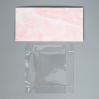 Коробка подарочная для цветов с PVC крышкой, упаковка, &laquo;Мрамор&raquo;, 12 х 12 х 12 см