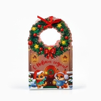 Коробка новогодняя складная &laquo;Новогодний домик&raquo; 12.3 х 21 х 5.3 см, Новый год