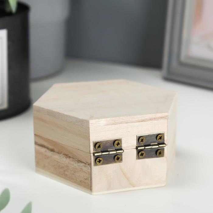 Шкатулка для росписи шестигранник 9х4,5х8 см Шкатулка для росписи шестигранник 9х4,5х8 см