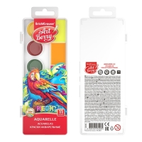 Акварель 11 цветов, ErichKrause ArtBerry Neon, неоновая, с УФ-защитой, с увеличенными кюветами XXL, без кисти, пластик, европодвес