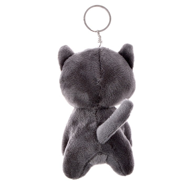 Мягкая игрушка «Кот с бабочкой», на брелоке, 10 см, цвета МИКС Мягкая игрушка «Кот с бабочкой», на брелоке, 10 см, цвета МИКС