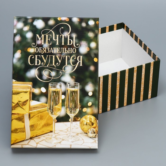 Набор подарочных коробок 10 в 1 &laquo;Елочные игрушки&raquo;, 12 х 7 х 4 - 32.5 х 20 х 12.5 см, Новый год