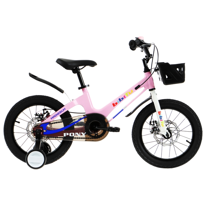 Велосипед 16 Велосипед 16" BIBITU PONY, цвет розовый