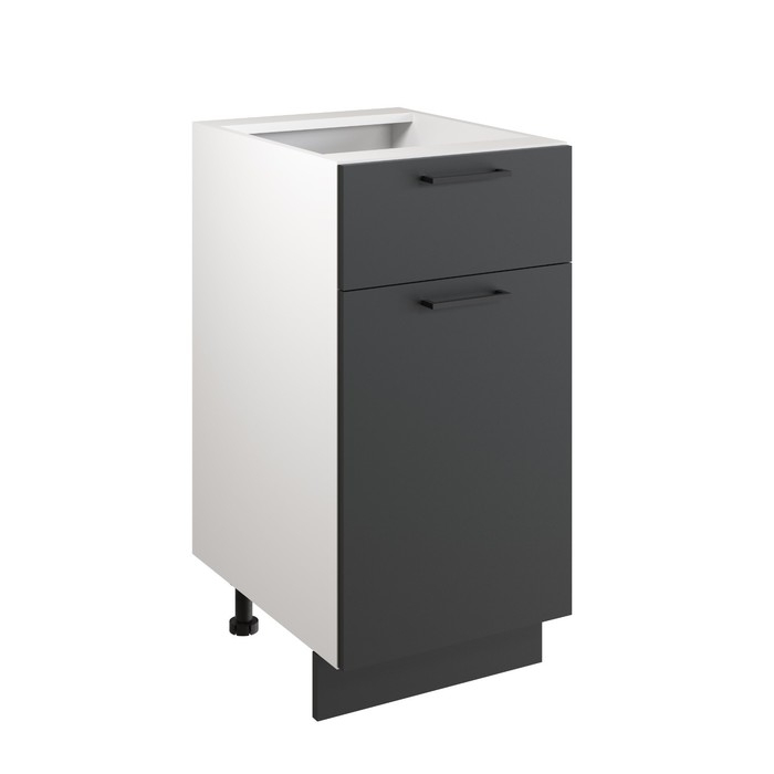 Шкаф напольный 400 Симпл, 400х510х820, Антрацит/Белый Шкаф напольный 400 Симпл, 400х510х820, Антрацит/Белый