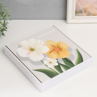 Фотоальбом на 100 фото 10х15 см "Крупные цветы с зелеными листьями" 22х4х23 см Фотоальбом на 100 фото 10х15 см "Крупные цветы с зелеными листьями" 22х4х23 см